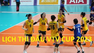 Lịch thi đấu VTV CUP 2023 [upl. by Moreland]