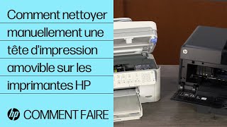 Comment nettoyer manuellement une tête dimpression amovible sur les imprimantes HP  HP Support [upl. by Rochell]