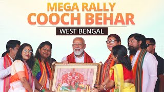 PM Modi Live  Public meeting in Cooch Behar West Bengal  Lok Sabha Election 2024 [upl. by Winsor]