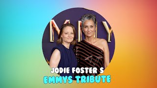 Jodie Fosters Heartfelt Emmys Speech A Special Tribute to Wife Alexandra Hedison [upl. by Reger224]