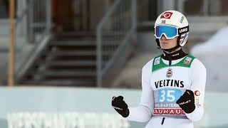 Marius Lindvik gewinnt das Neujahrsspringen in GarmischPartenkirchen Vierschanzentournee 136 [upl. by Aicirtal]