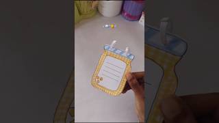 DIY NOTEPADHow to make cute NOTEPADDIY cute Notepadshorts [upl. by Durston110]