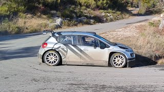 Test rallye monte Carlo 2024 Yohan Bonato Citroën C3 rallye 2 tout au câble flat Out [upl. by Elliven922]