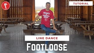 Footloose  Line Dance Tutorial🤠 [upl. by Maurise]