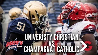 University Christian vs Champagnat Catholic 2017 2A Championship Game [upl. by Reilamag]