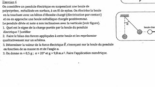 Force et champ électrique Exercice 1 [upl. by Marguerita]