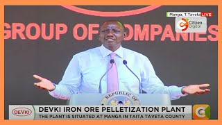 President Rutos full speech during the launch Devki iron ore pelletization plant in Taita Taveta [upl. by Verdie985]