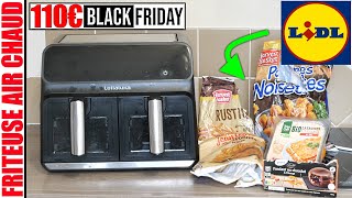 je test des produits LIDL pour friteuse à Air chaud Lellaluka Amazon 1700w offre BLACK FRIDAY [upl. by Gargan335]