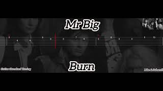 Mr Big  Burn  Tab Guitar [upl. by Anatolio]