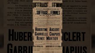 Hubertine Auclert  Sufragette engagée pour le droit de vote des femmes généalogie féminisme [upl. by Schell]