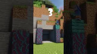 4 Mine Entrance design minecraft minecraftbuilding minecraftshorts minecrafttutorial [upl. by Oitaroh]