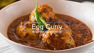 Egg curry Masala  Dimer Kasha  Simple egg in curry recipe  Anda curry [upl. by Pinelli]