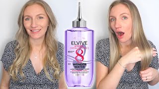 LOREAL ELVIVE HYDRA HYALURONIC ACID 8 SECOND WONDER WATER REVIEW  BEFORE AND AFTER RESULTS 😱 [upl. by Nanice886]