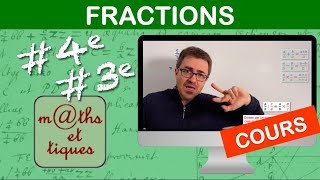 LE COURS  Les fractions  Quatrième  Troisième [upl. by Llerryt235]