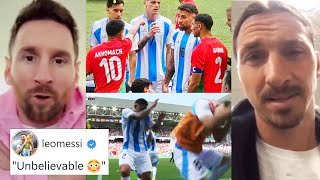 Famous Reaction On Argentina vs Morocco Big Controversial Match  Morocco Fan Attack Players [upl. by Tehr218]