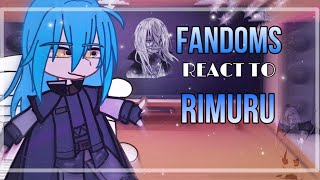 Fandoms React To RIMURU  part 3  Eng x Rus [upl. by Biegel869]