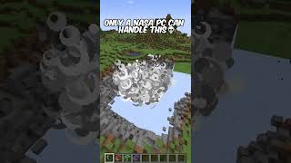 Only a NASA PC can Handle this 💀 😱 shorts minecraft viral [upl. by Rosette]