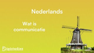 Nederlands  Wat is communicatie onderbouw [upl. by Ovatsug]