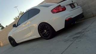 BMW F22 228i muffler delete driving video [upl. by Gnilyarg]