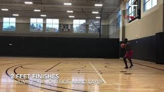 Become Elite At Finishing Around The Rim 2 Feet Finishes PT 1 [upl. by Simmie695]