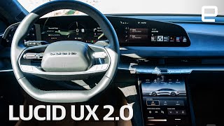 Lucid UX 20 first look Big changes to the luxury EVs incar experience [upl. by Onaicram85]