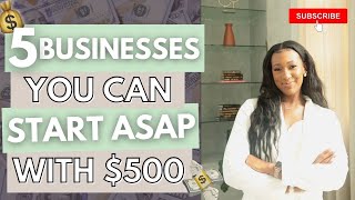 5 Small Businesses Ideas YOU Can START Today Under 500 in 2022  EllieTalksMoneyTourcom [upl. by Nwahsan753]