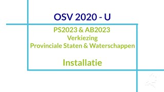 Instructievideo OSV2020U Installatie PSAB 2023 [upl. by Inerney]