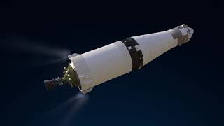 Saturn V rocket launching 3D animation [upl. by Idac]