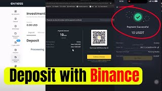 How to deposit exness from binance  Exness deposit live [upl. by Osterhus404]