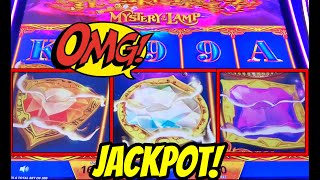 🚨🚨JACKPOT HANDPAY 2 MEGA FEATURES on Mystery of the Lamp [upl. by Gladstone]