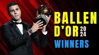 Ballen dor celebration2024  All Ballon dOr 2024 Winners Full Recap with Visual Highlights [upl. by Valentina]