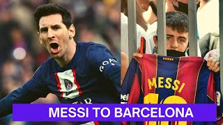 Messi To Barcelona After Scoring Psg Winning Goal [upl. by Jari]