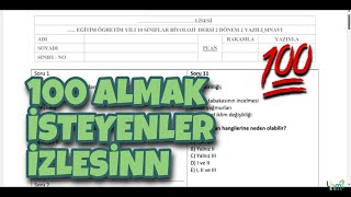 10Sınıf Biyoloji 2Dönem 2Yazılı [upl. by Aliber949]