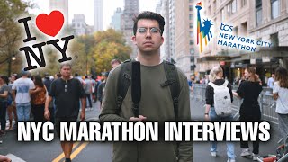 NYC MARATHON INTERVIEWS [upl. by Berke]