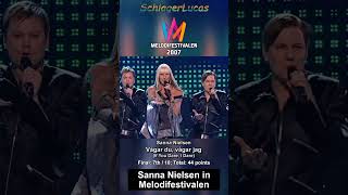 Sanna Nielsen in Melodifestivalen [upl. by Dor]