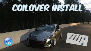 Installing Raceland Primo Coilovers on my Mazda3 Going Low [upl. by Daloris871]