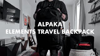 Alpaka Elements Travel Backpack  Overview  Thoughts [upl. by Oiled]