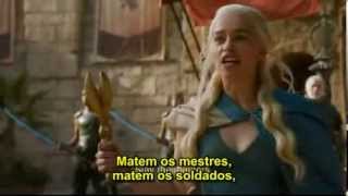 Game of Thrones  Daenerys Targaryen e seu exército guerreiros imaculados Legendado BR [upl. by Andy963]