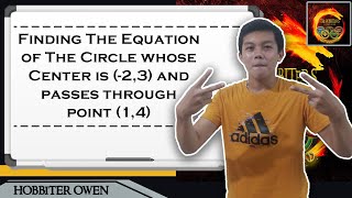 Precal Find the equation of the circle whose center is 2 3 and passes through point 1 4 [upl. by Solram]