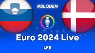 SLOVENIA 11 DENMARK  Euro 2024 Live [upl. by Hercules]