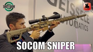 US SOCOM SNIPER  GEISSELE MRGG  SHOTSHOW 2024 [upl. by Aicilev874]