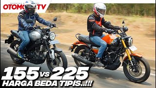 DUEL PANAS TVS RONIN vs YAMAHA XSR 155 MESIN BEDA CC HARGA BEDA TIPIS l Otomotif TV [upl. by Donni131]