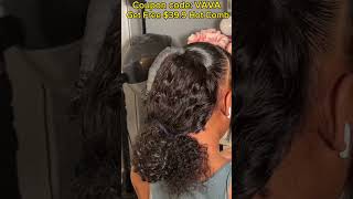 Clawclips Hair Trends💨Half Down Quick Weave with Curly Human Hair Ft elfinhair review [upl. by Nosidda971]