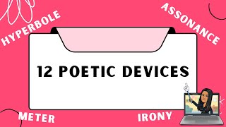 Poetry  Poetic techniques  Literary devices English Poem Writing  Learn with examples [upl. by Osric]