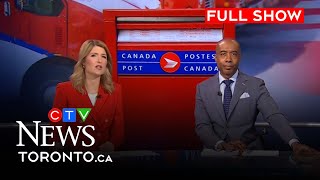 Canada Post workers go on strike Friday morning  CTV News Toronto at Noon for Nov 15 2024 [upl. by Aihsercal501]