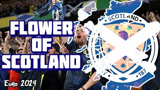 Flower of Scotland  Scotland national anthem Euro 2024 WITH LYRICS [upl. by Alimak]