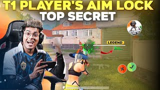 TRICK TO LOCK AIM LIKE T1 PLAYERS 100 🔥  HOW TO IMPROVE AIM IN BGMI  CONNECT HEADSHOTS IN BGMI [upl. by Frohman]