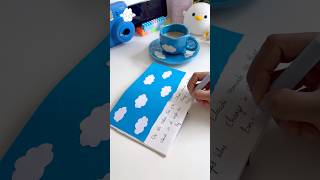 Cloud theme journaling ചെയ്താലോ diy craft shorts [upl. by Divadnhoj]