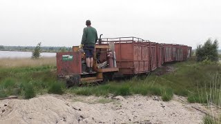 Peat Railway Tabeling in Goldenstedt Moor [upl. by Mellisent828]