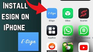 How to Install ESign on iPhone  Install Esign in iOS 161718 [upl. by Enohsal]